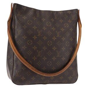 Authentic LOUIS VUITTON Monogram Looping GM Shoulder Bag M51145 LV